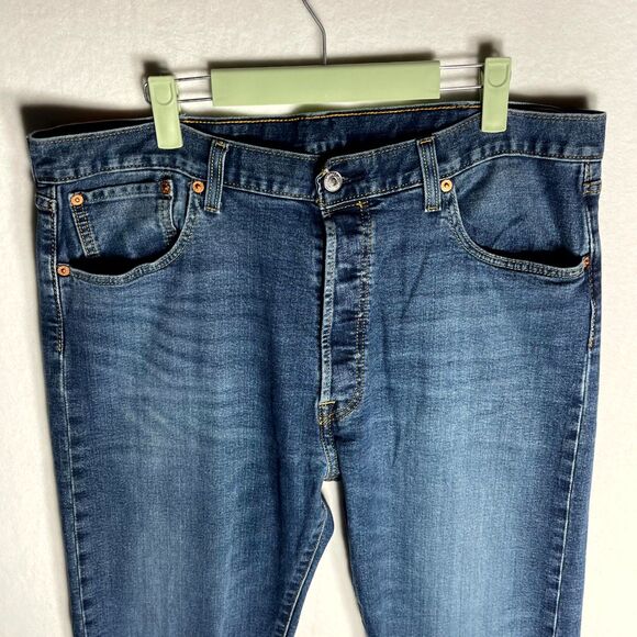 Levi Strauss & Co 501 Button Fly Jeans Dark Wash Mens W38 L30 - Picture 7 of 13